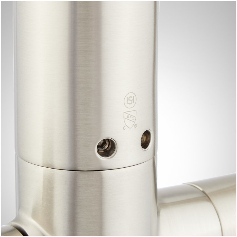 Berwyn Freestanding Tub Faucet with Hand Shower and Rough-In Valve - Brushed Nickel, Brushed Nickel