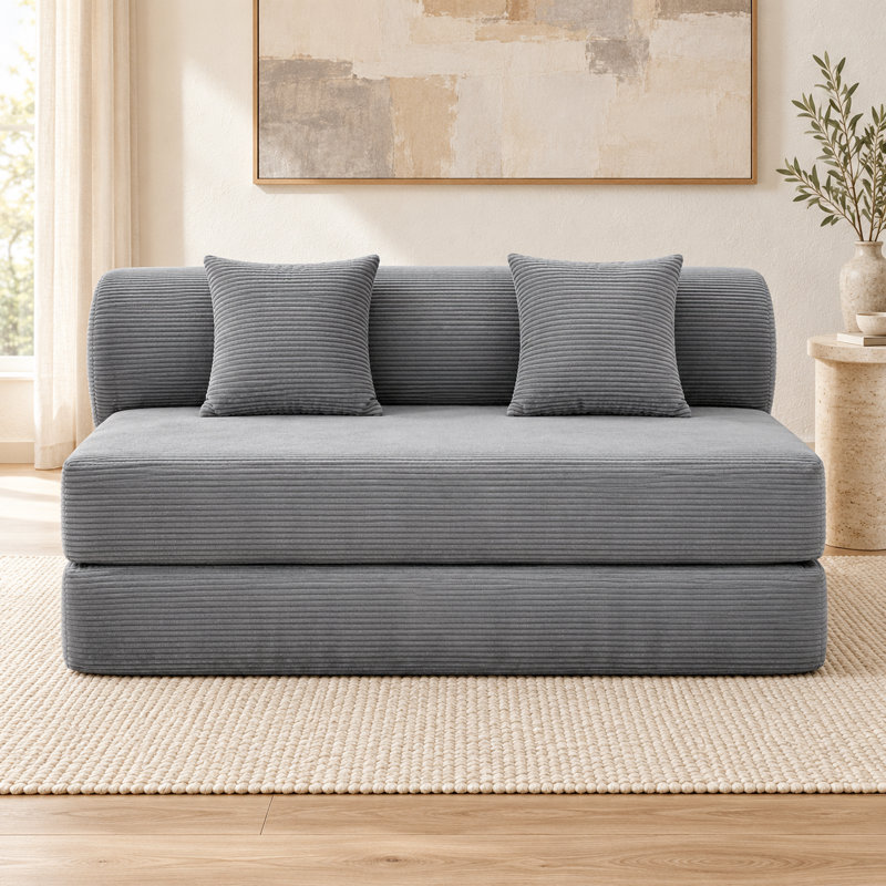 Causeuse convertible Veluressique, Gris