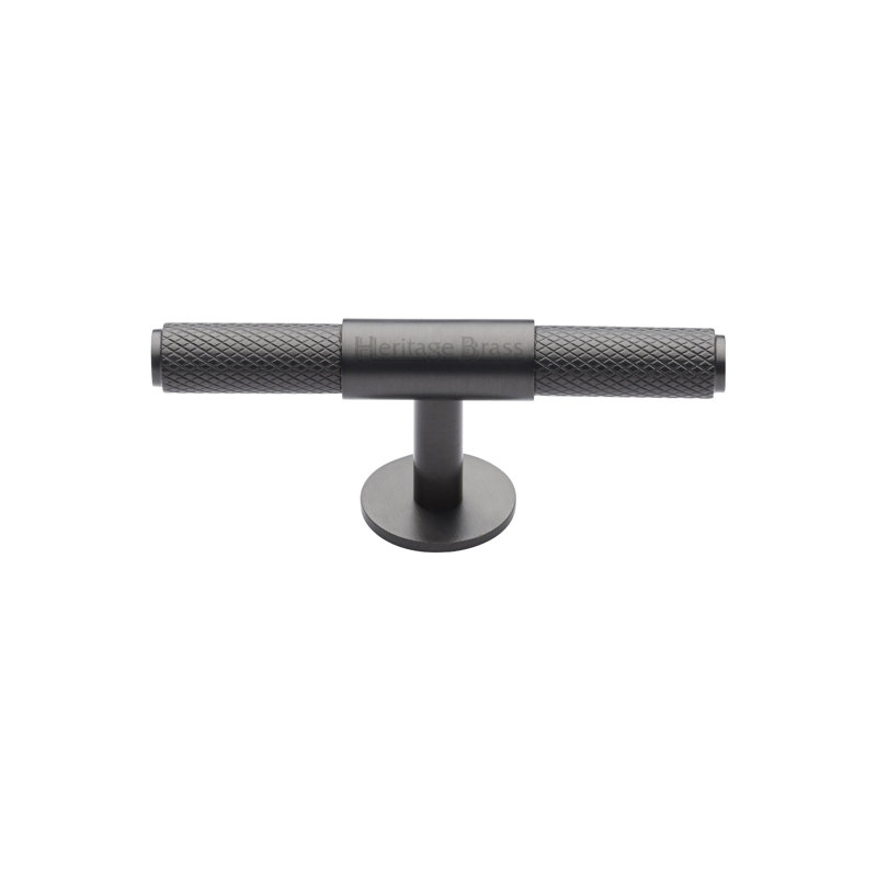 Heritage Brass Heritage Cabinet Knob Knurled Fountain Design, Matt Bronze, 6cm H x 2cm W x 3.4cm D