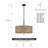 Cardale 4 - Light Dimmable Drum Chandelier