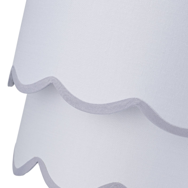 20cm H Cotton Novelty Pendant Shade ( Screw On ), Grey