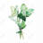 Tied Up Basil Leaves Bundle - Gastronomy Kitchen Throw Decor-121056501-121056502