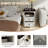 Nightstands With Charging Station, Rustic 18 Inch Bedside Table With 2 Storage Drawers And Open Shelf-2092603972-2092603975
