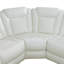 Ensemble de canapé de salon inclinable en cuir 3 pièces Mahdy