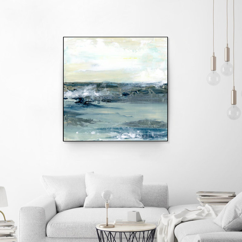 «Coastal Blues I», toile encadrée par Giant Art, H 20 po x l 20 po