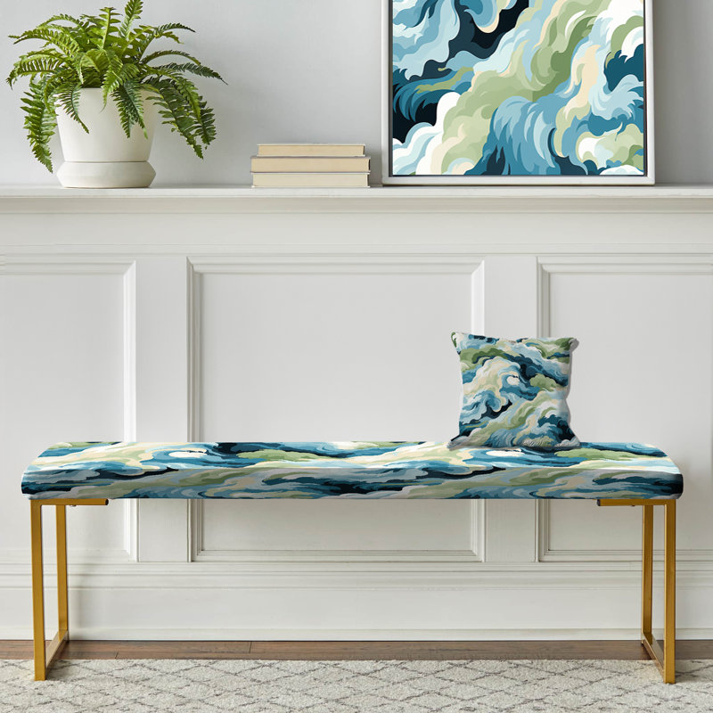 Banc recouvert de camouflage Zen Retreat Serene Camouflage, Coastal Concealment Flow