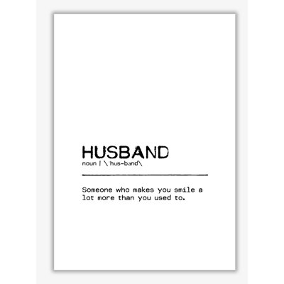 Husband Smile - Print