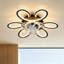 Ventilateur de plafond à DEL fleur moderne 25 po