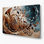 Musique, cor français, beige, art mural en métal