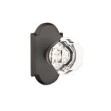 Passage Old Town Clear Crystal Knob with Style # 1 Rose