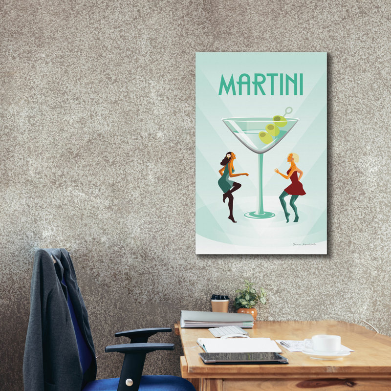 «Epini Graffiti», art mural sur toile «Martini» par Omar Escalante, H 40 po x l 26 po x P 1,5 po