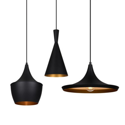 Luminaire suspendu géométrique à 3 lumières Doney