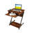 23.6" Z-Shaped Computer Desk with Keyboard Tray and Wheels, Compact Study Table for Small Spaces-2022873937