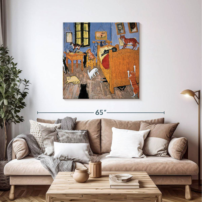 Van Gogh Arles Cat, H 39 po x l 39 po