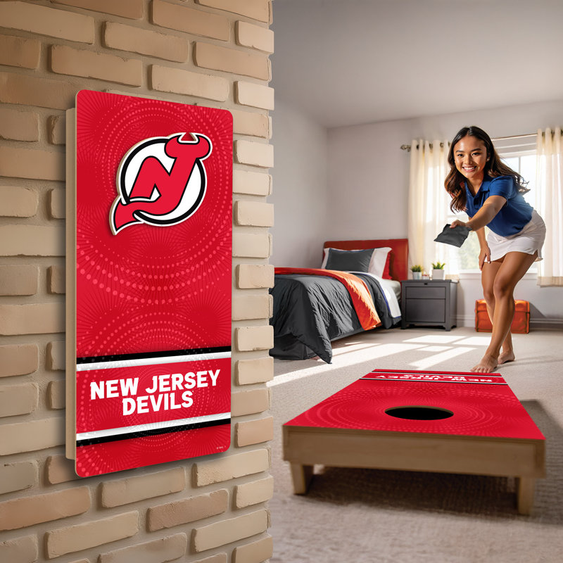 Devils Mini Wall Hanging Cornhole