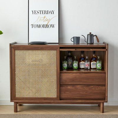 Buffet en bois de noyer massif