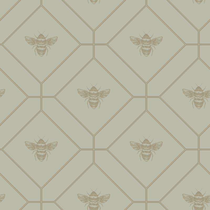 Caddo 53cm x 10.5cm Metallic Wallpaper Roll, Green