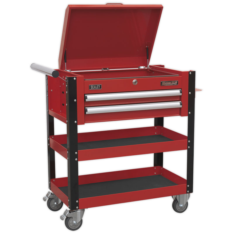 Heavy Duty Mobile Tool Trolley, Red