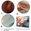 «Delicate Wave Symphony», or liquide, rose, bleu, ensemble de reproductions d'art abstrait formes abstraites-93341526