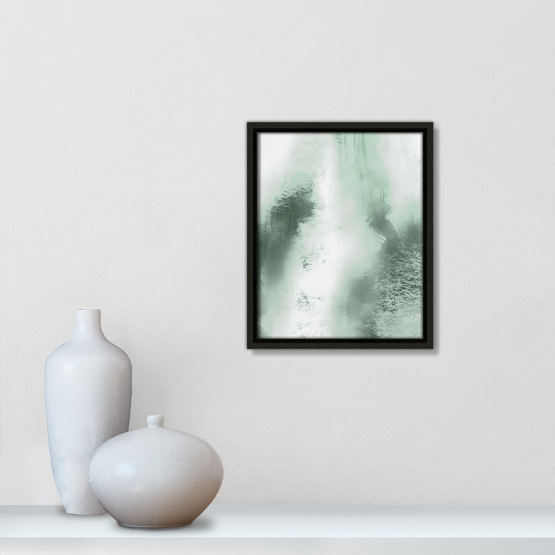 «Quietude Smudges I Print» par Marcus Prime, 9.5' W x 11.5' H, Flottant espresso