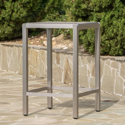 Caggiano Square Metal Outdoor Bar Table , 27'' in. W 27'' in. D