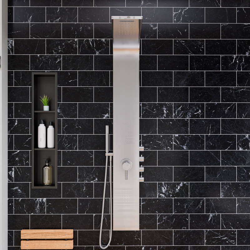 63'' Shower Panel with Fixed Shower Head