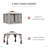 Patio Gazebo, Outdoor Canopy Shelter With 2-Tier Roof And Netting, Steel Frame For Garden, Lawn, Backyard, And Deck-111084860