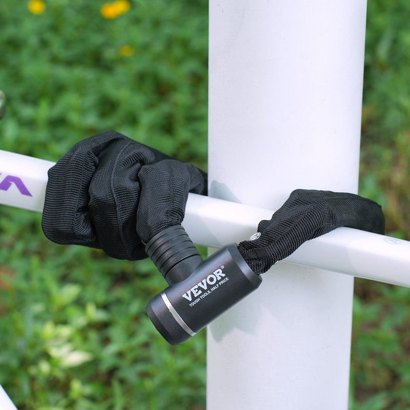 Bike Chain Lock 3.94FT Heavy Duty Bike Lock Anti-Theft Bicycle Chain Lock
