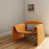 Similicuir orange