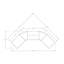 Armoire modulaire 5 pièces pour cuisine d'extérieur en acier inoxydable l 122,95 po x P 24 po x H 36,5 po