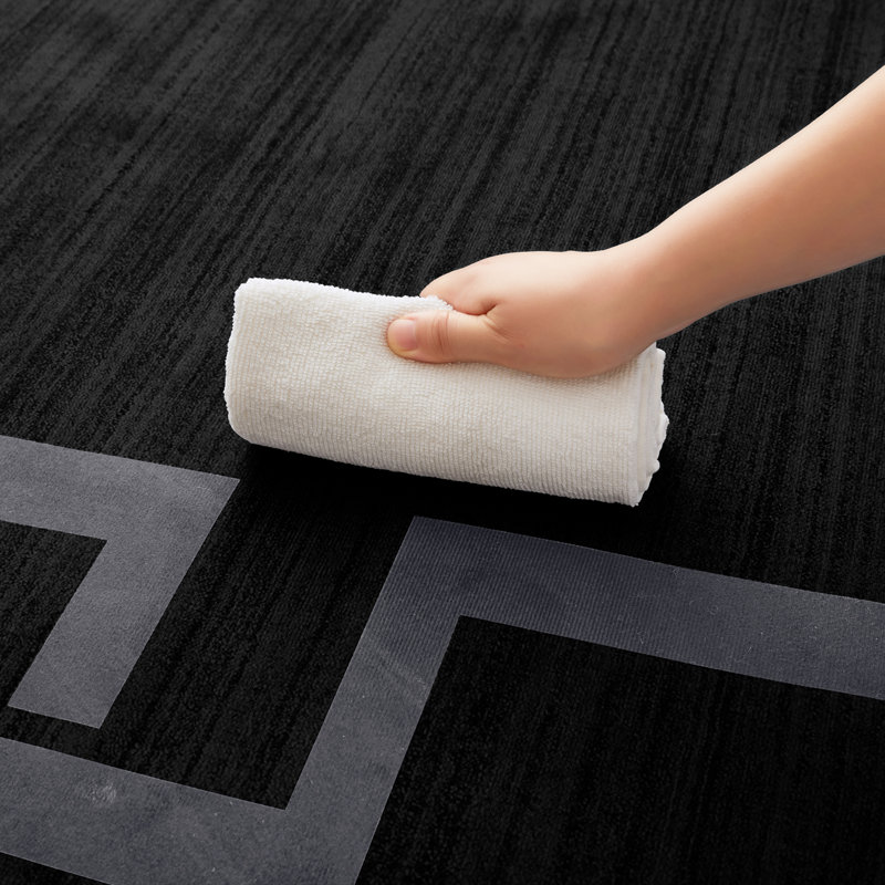 Abstract Machine Printed Shag Area Rug, Rectangle 160 x 230 cm
