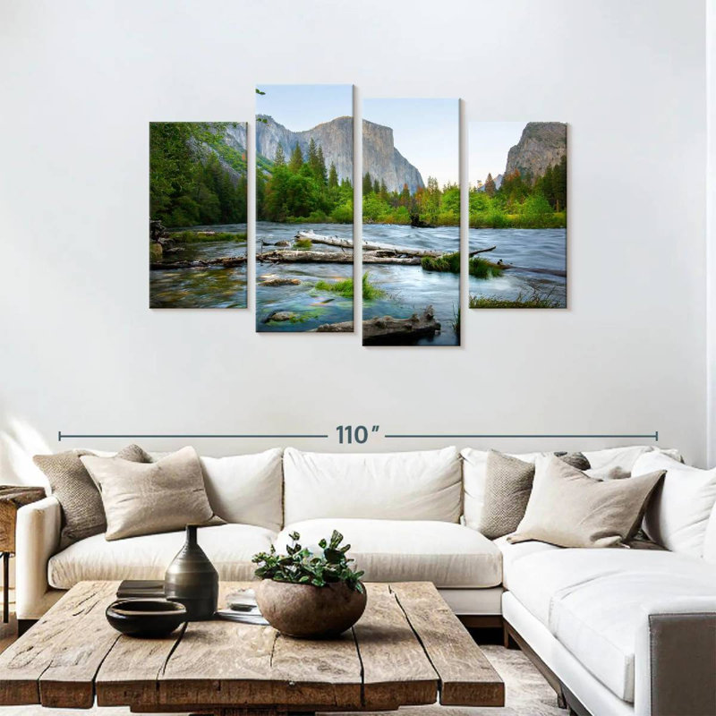 Alvord Magnificent Merced River, 48" H x 75" W