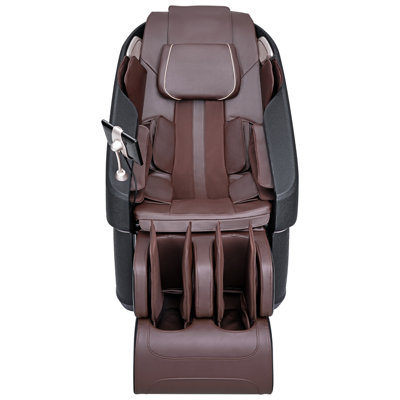Fauteuil de massage avec rail SL flexible, 10 à 18 modes automatiques, Shiatsu 3D, position zéro gravité, chauffage, haut-parleur Bluetooth, coussin gonflable, rouleau de massage pour les pieds et écran tactile