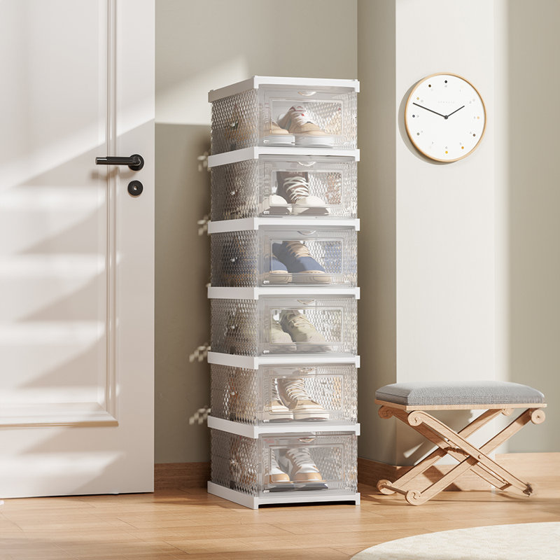 6 Pair Stackable Shoe Rack