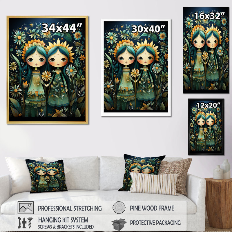Rêves mexicains d'Oaxaca - reproductions d'art sur toile, H 20 po x l 12 po x P 1 po, Toile tendue