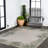 Caherty Coastal Cottage Palm Frond Border Green/Cream Indoor/Outdoor Rug-420698139