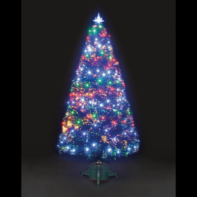Lighted Artificial Pine Christmas Tree