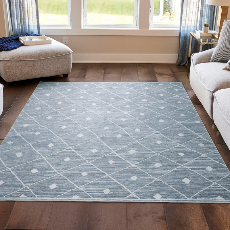 Wyatt & Ash Seta Machine Washable Imagine Printed Chenille Rugs 1-Piece, Rectangle 6'6" x 9'6"