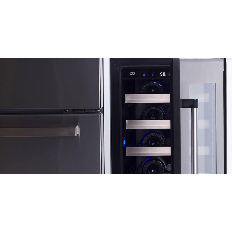 34 Bottle Single Zone Built-In Wine Refrigerator, Left Handed