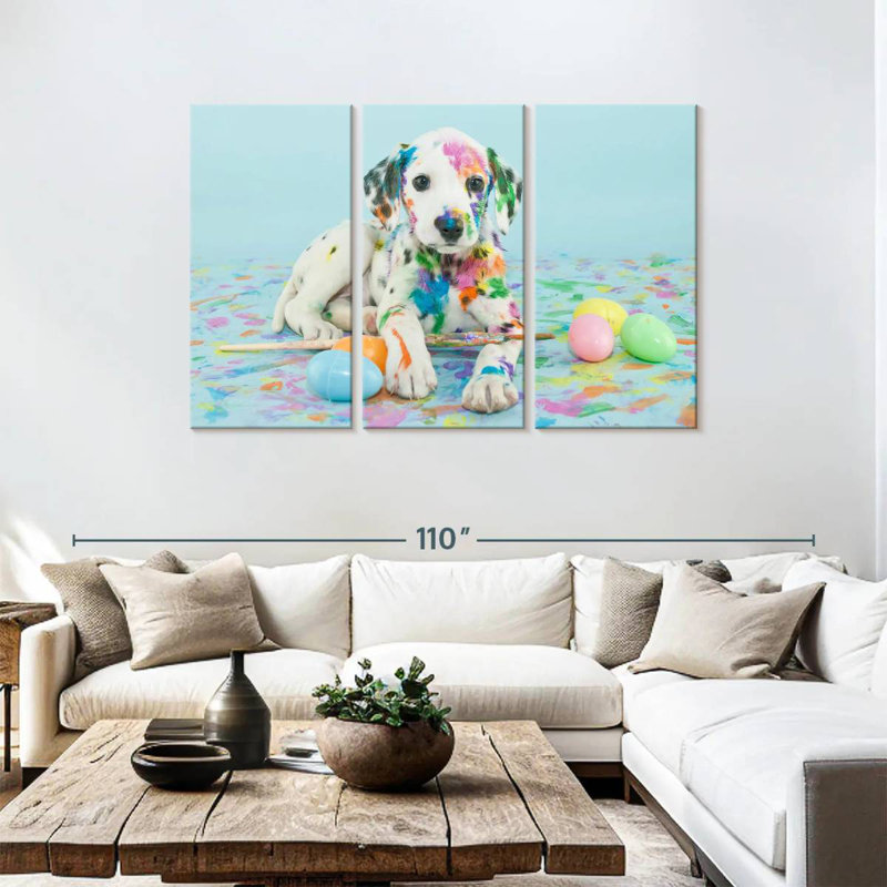 Brampt Easter Dalmatian Puppy, 48" H x 74" W