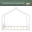 Lit de maison avec lattes de soutien, cadre de lit de maison en bois massif pour enfants, pas de sommier tapissier et structure d'ouverture-1190919690-1190919692