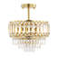Everby 3-Light Empire Crystal Flush Mount Chandelier-1164533248