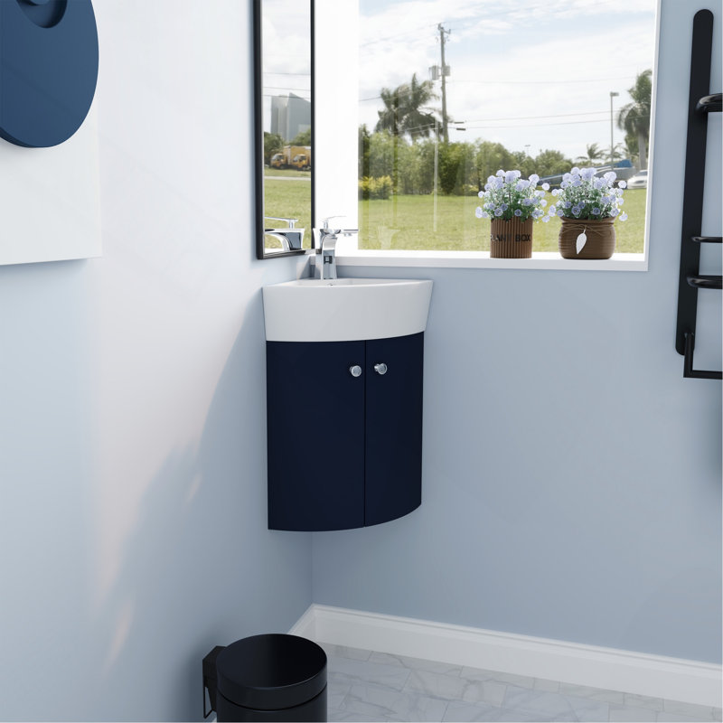 Ensemble de meuble-lavabo de coin en coin