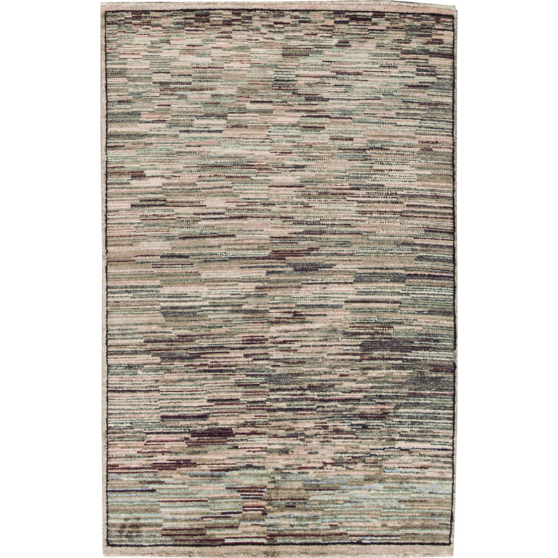 Hand-Knotted High-Quality Gray Area Rug