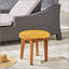 Table d'appoint d'extérieur en bois d'acacia durable avec finition en teck et conception résistante aux intempéries pour un patio ou un jardin