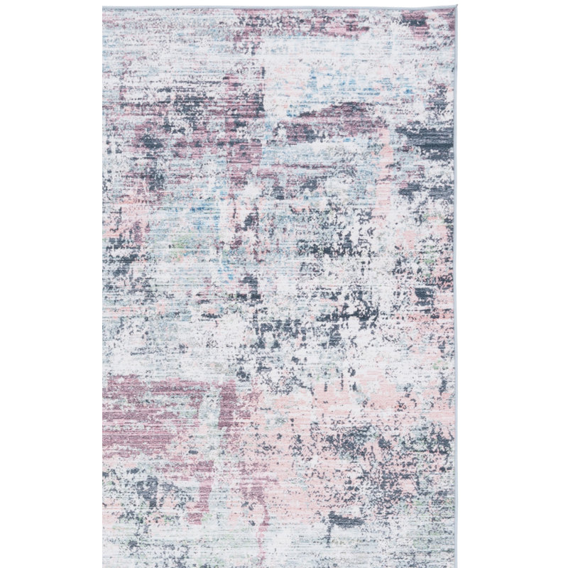 Tapis Malibu 944 en prune / vert, Rectangulaire 3 pi x 5 pi