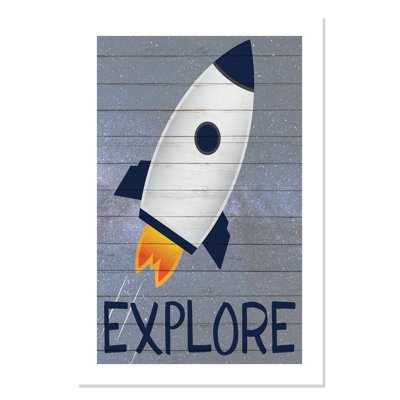 Rolled Space Explorer 1 Paper Print