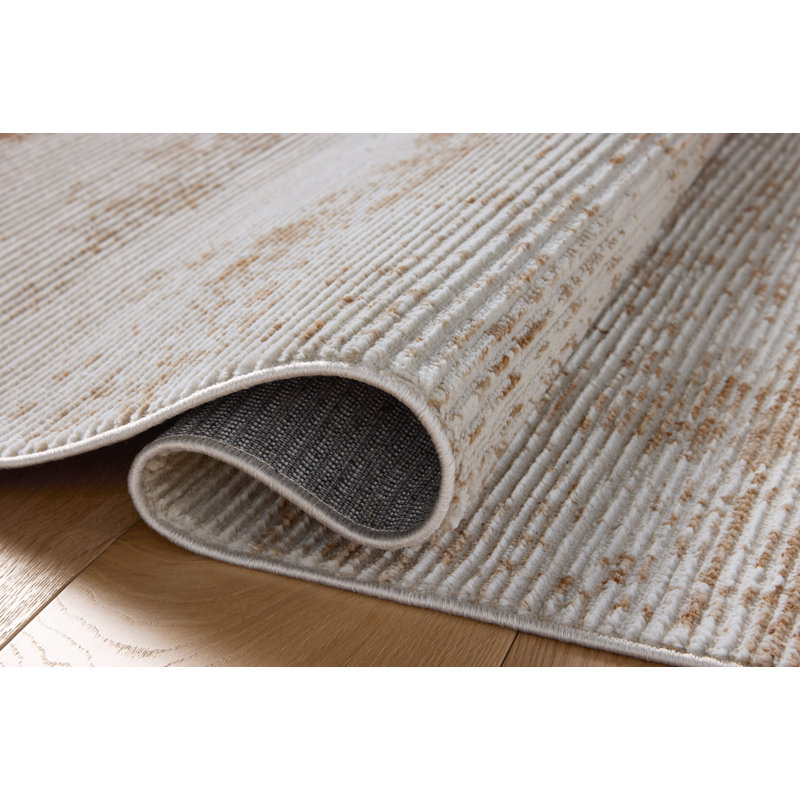 Loloi Townes Sand / Beige Area Rug, Rectangle 6'7" x 9'2"