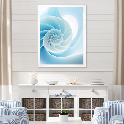 Abîme azur, Nautilus spirale sur toile