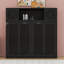 Lit escamotable double avec armoires de rangement